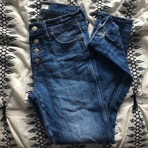 Madewell Slim Straight Button-Front Jeans